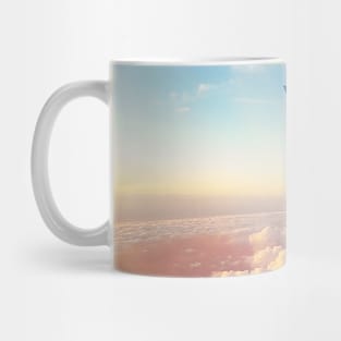 flight over the clouds Mug